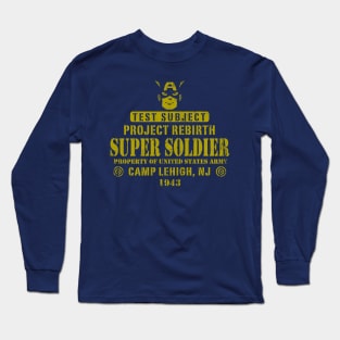 Test Subject Super Soldier Long Sleeve T-Shirt